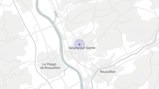 Carte de la zone d'intervention autour de Salaise-sur-Sanne
